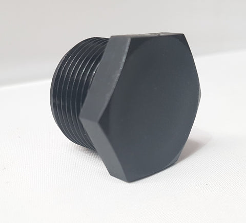 Blanking plug M25x15mm black